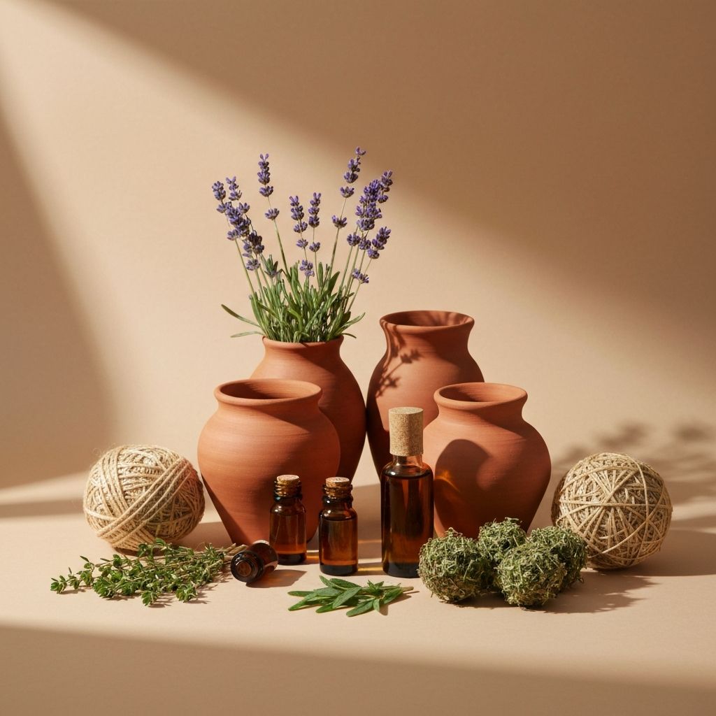 Φυσικές ύλες για περιποίηση - αποξημένα φυτά και ουσίες